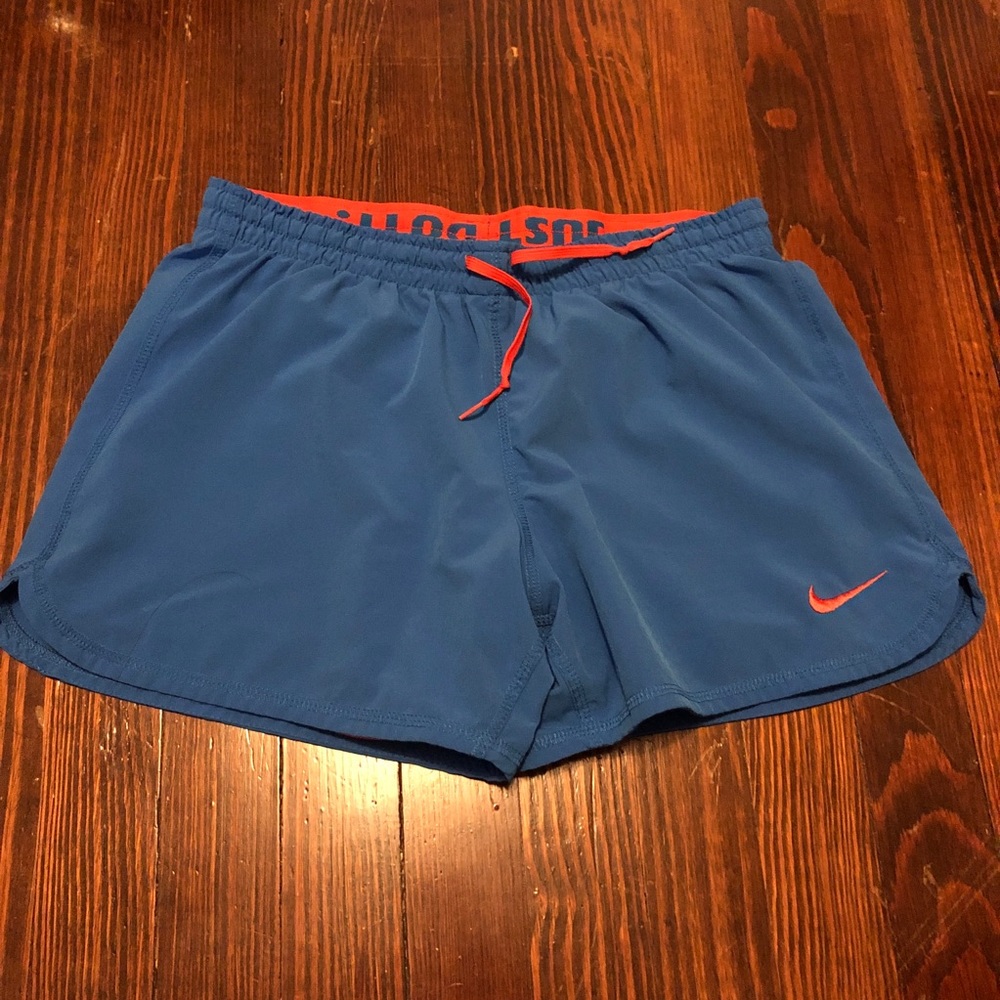 blue nike shorts